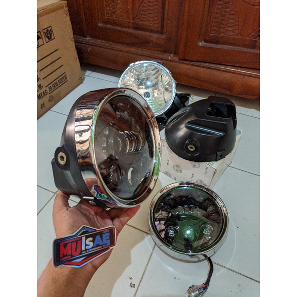 Daymaker 7inc set batok lampu tiger (ada garansi) pnp tiger mp tingal pasang