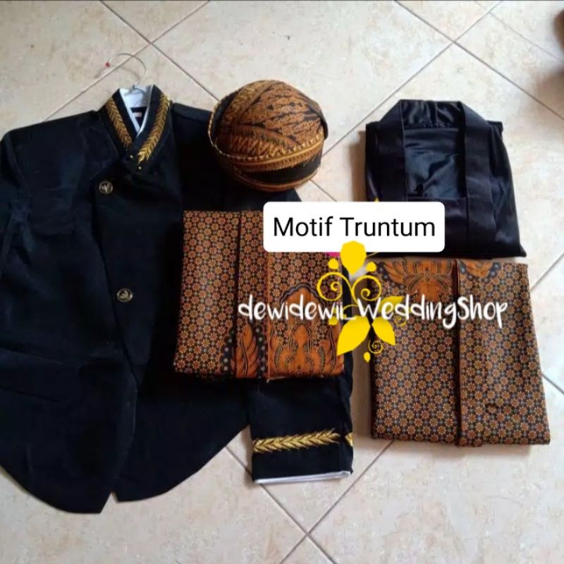 Full Set Baju Prewedding Adat Jawa - Motif truntum, Bordir