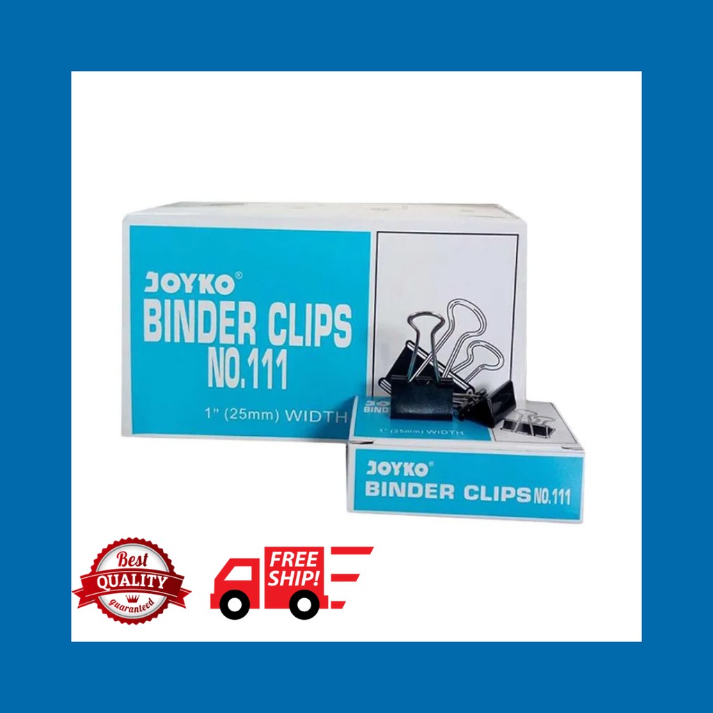 

BINDER CLIP JOYKO NO. 111 25MM (ISI 12PC)