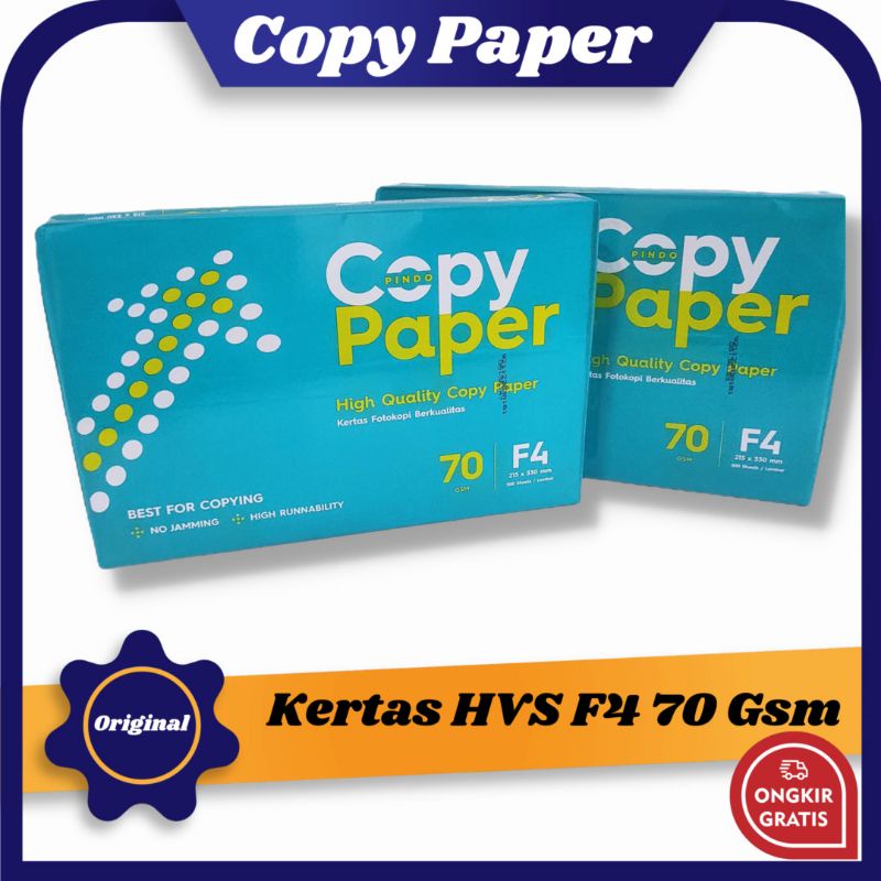 Jual Kertas HVS F4 Copy Paper 70 Gsm Putih Per Rim Murah | Shopee Indonesia