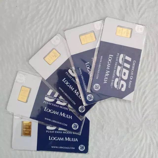 Logam Mulia Emas Murni UBS Pecahan 1 Gram LM