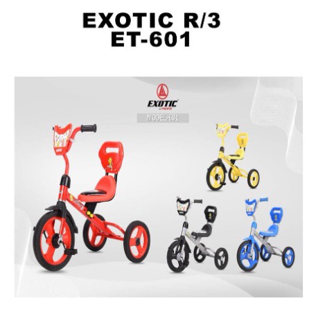 Sepeda Anak Roda 3 Exotic ET-601