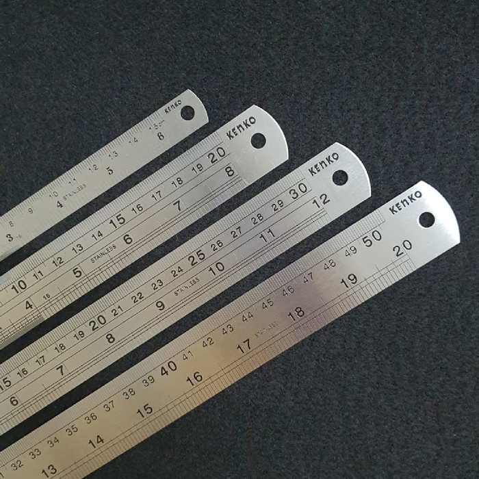 

TULIS-ALAT- PENGGARIS BESI KENKO 15 CM / 20 CM / 30 CM / 50 CM / STAINLESS STEEL - 15 CM -ALAT-