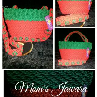  Handmade  tas Macrame tas rajut kerajinan  tangan tas 