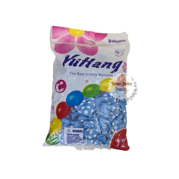 Balon Latex Polkadot / Balon Polkadot 12 Inch Per Pack isi 100