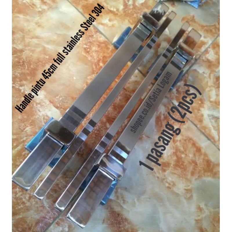 Handle Pintu 45cm bahan stainless steel 304 asli.