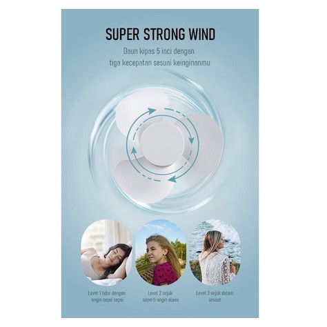 ITSTORE Robot RT-BF14 2000mAh 5 Inch Fan Portable Desktop Fan &amp; LED BF 14 Recharger