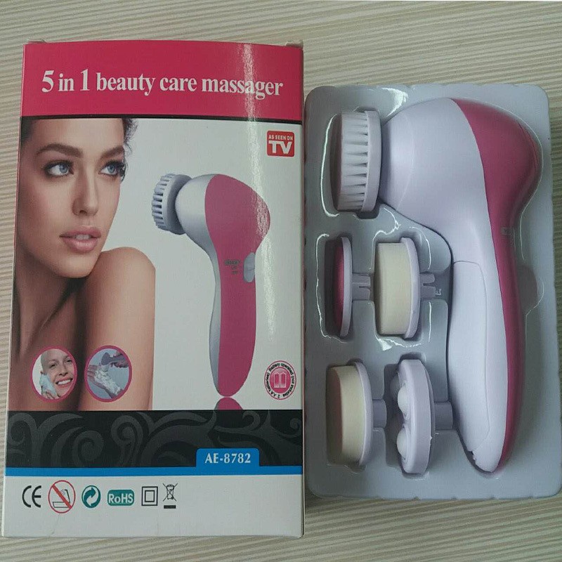 Promo!!! Alat Pembersih Wajah Menghilangkan Flek-Flek Hitam Dan Lainnya Elektrik 5 In 1 Beaunty Care Massager AE-8782 Berkualitas