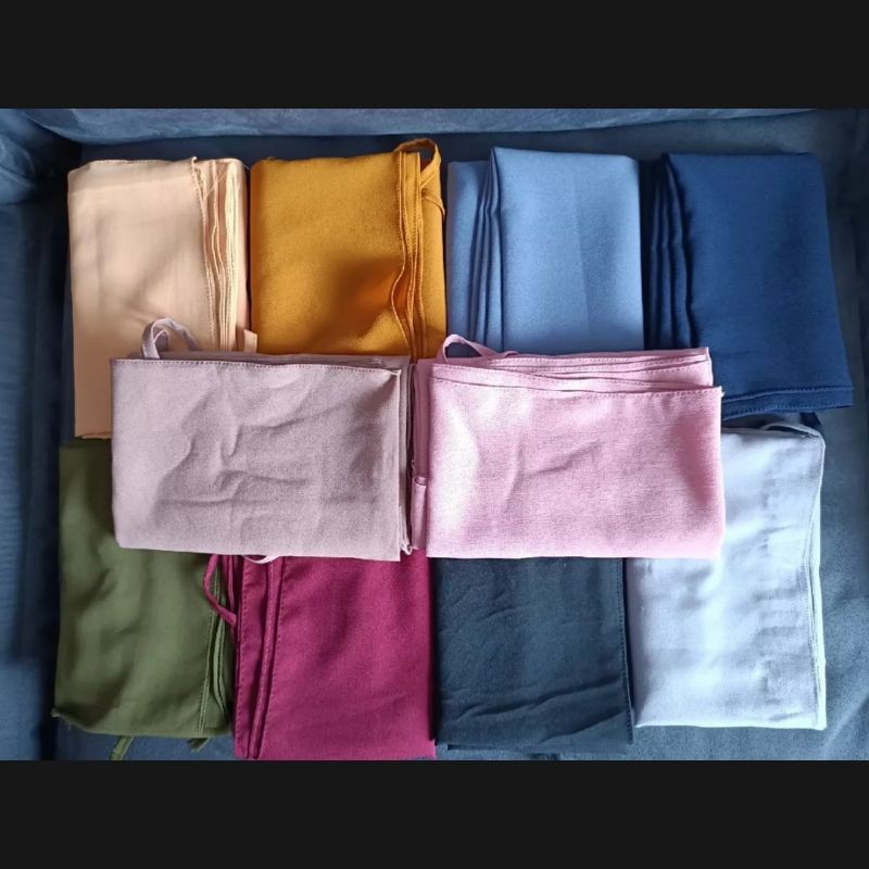 Hijab Pashmina Tali Instan 150 x 75 Diamond Strech |Jilbab Premium