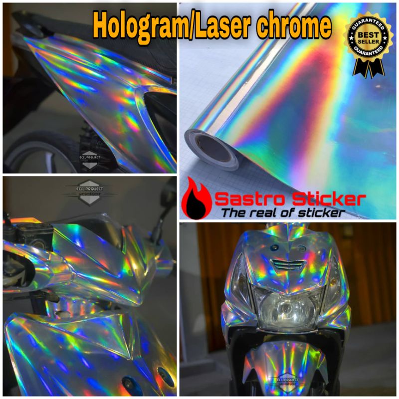 STICKER SKOTLET HOLOGRAM/SKOTLET LASER KROM PUTIH/SKOTLET PELANGI/