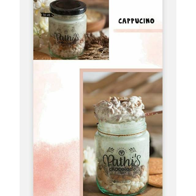 

Coklat In Jar Pathi's Chocolade Cappucino / Coklat Pembuat Bahagia / Coklat anti jomblo /