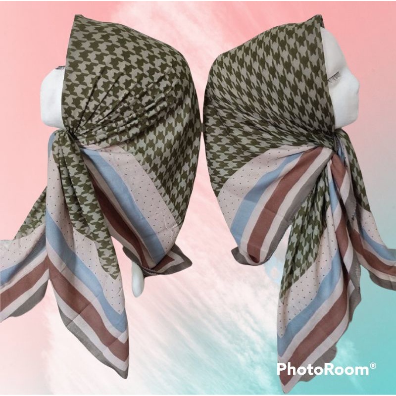 DEENAY KW HIJAB VOAL MOTIF LASABEL POLKA