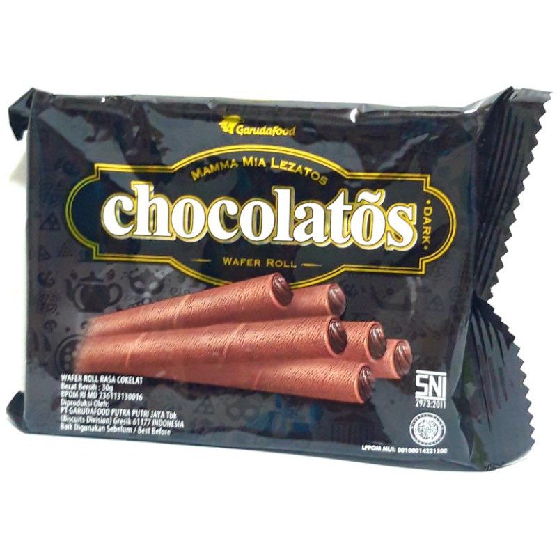 

Chocolatos Wafer Roll Coklat 30 g