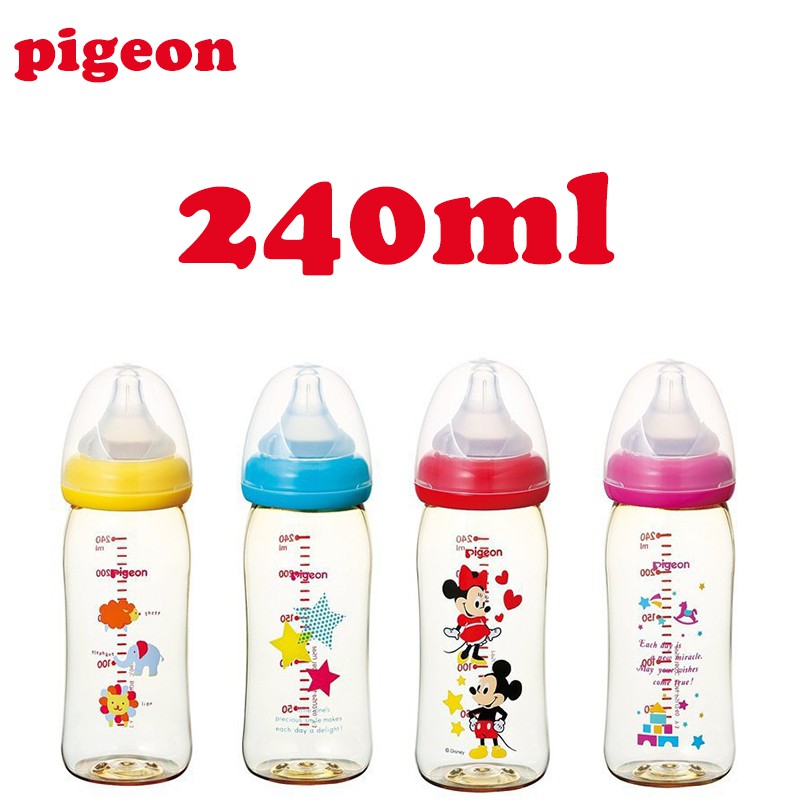 Pigeon Botol Susu Pigeon Dot Susu 160 / 240 / 330ml Leher Lebar Bahan PPSU Untuk Bayi