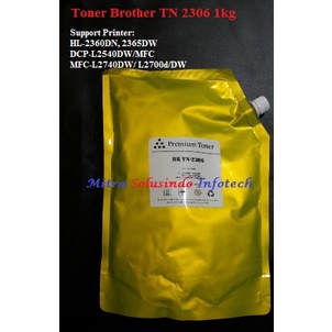 1kg Serbuk Bubuk Toner Bro ther High Quality  untukPrinter  Bro TN2306 DCP L2540DW