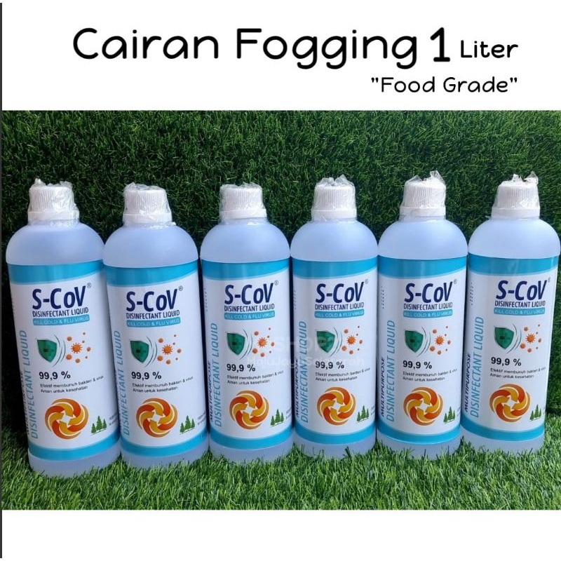 SCoV - Cairan FOGGING Disinfektan FRESH FOREST - 1 Liter (FOOD GRADE). ~~>  NEW VARIAN