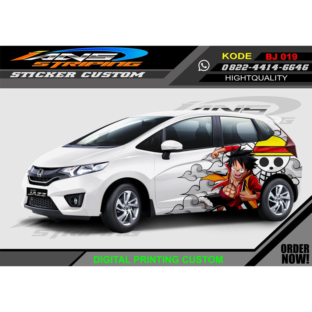 DECAL STICKER HONDA JAZZ ONE PEACE