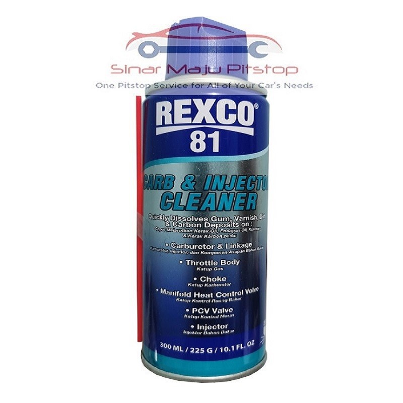 Spray Pelarut Kotoran Karburator Motor & Mobil - REXCO 81 CARB & INJECTOR CLEANER 300 ml Original