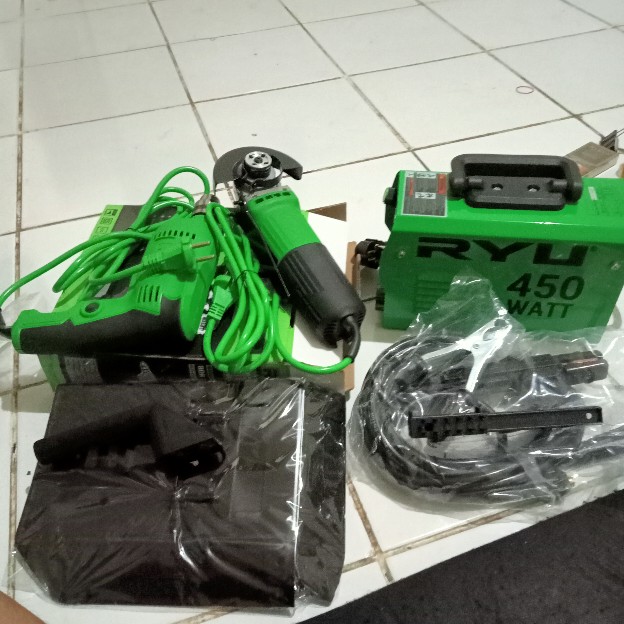 Ryu Grinder Mesin Gurinda Gerinda Tangan Listrik Rsg 100-3 4 Free 1 Set Carbon Brush