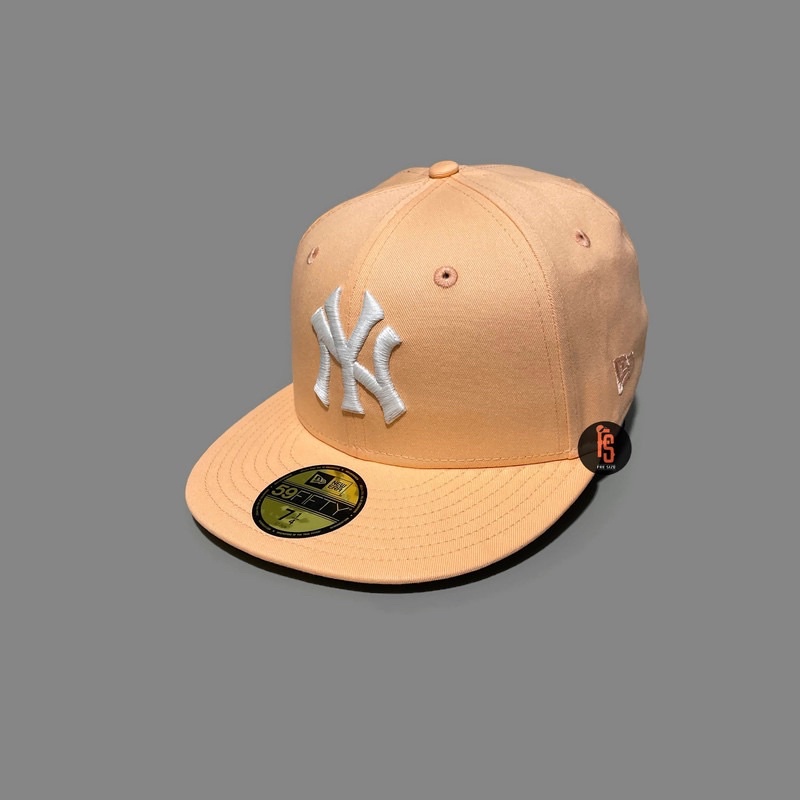 TOPI NEW ERA ORIGINAL 5950 WS 75TH NEW YORK YANKEES PEACH WHITE UV YELLOW