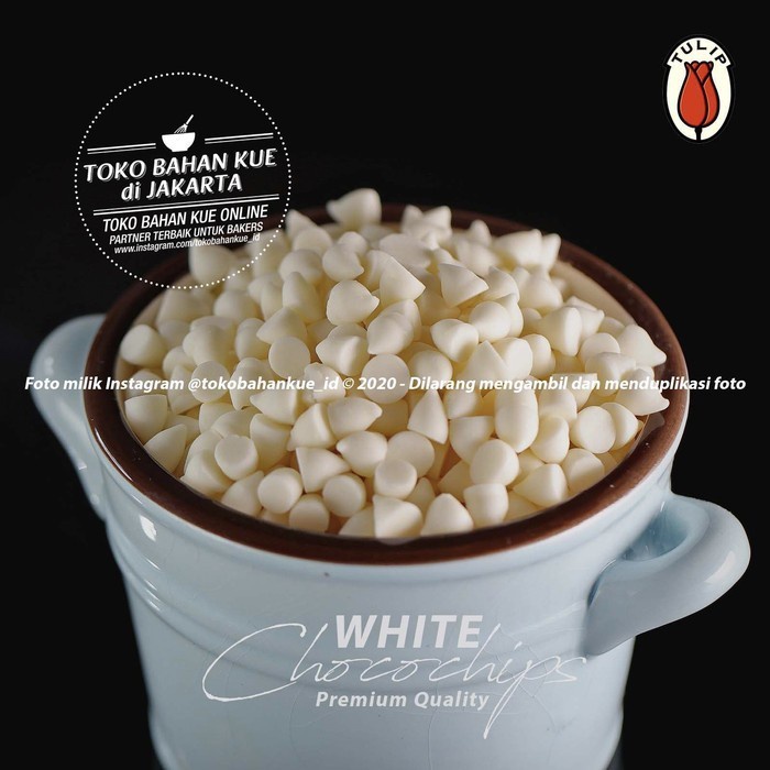 

Tulip WHITE Compound Chips 2,5kg ChocoChips PUTIH Cokelat Chip Vanilla