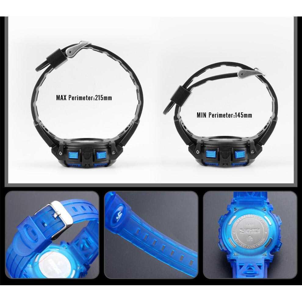 SKMEI Kids Jam Tangan Sporty Anak - 1451 [Blue Orange]