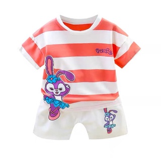 Setelan Anak Permpuan Motif Rabbit Stella Lou