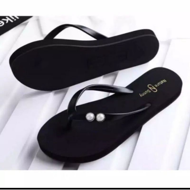 Sendal Jepit Wanita/ Sendal jepit Mutiara/ Sendal spon gabus