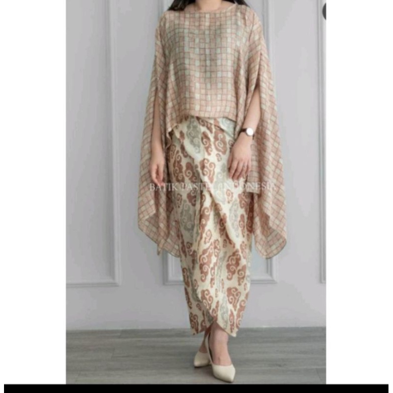 set batwing batik viscose lasem