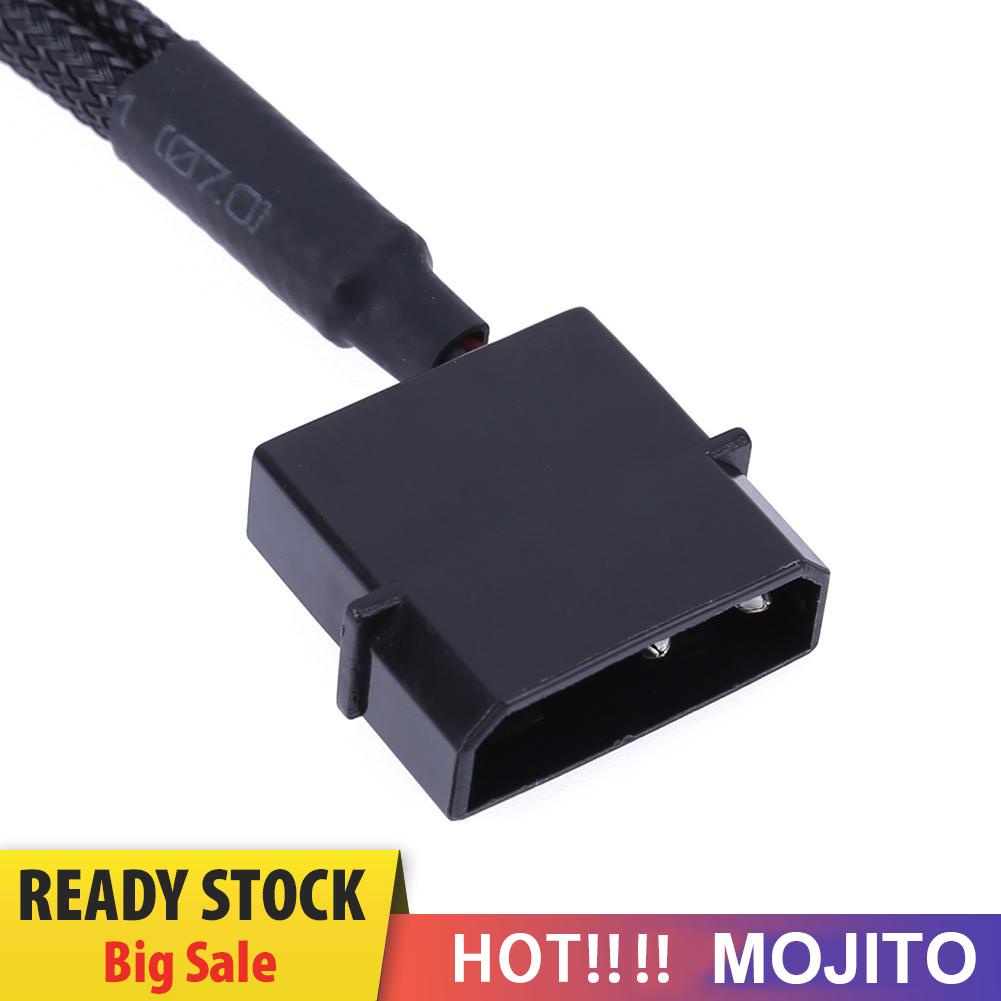 MOJITO 4pin IDE Molex to 2-Port 3Pin/4Pin Cooler Cooling Fan Splitter Power Cable