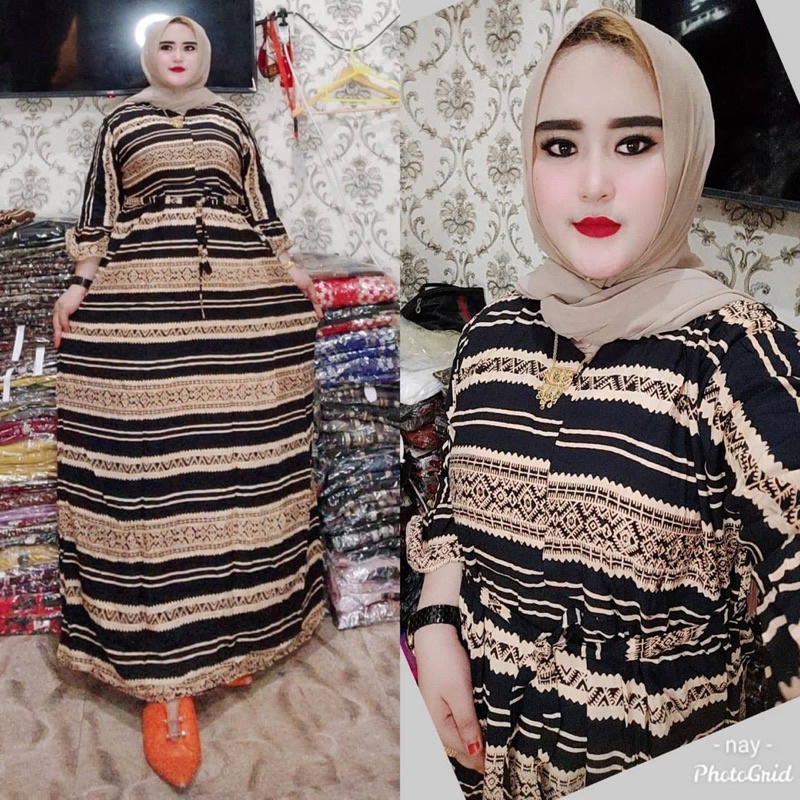 Gamis jumbo busui cabutan salur