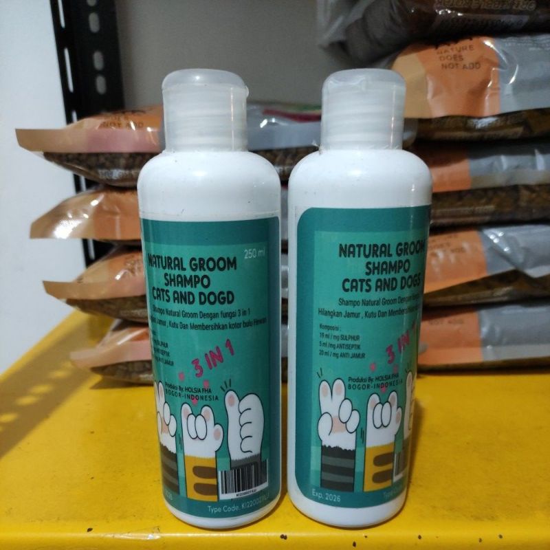 the best shampoo anjing kucing holsia fha 3in1 jamur kutu bersih bulu 250ml