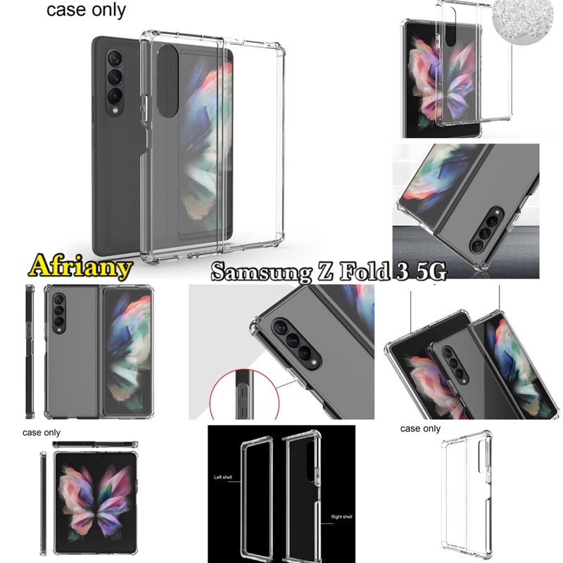 Case Samsung Galaxy Z Fold 3 5G / Z Flip 3 Clear Case Transparan Anti Crack Soft Casing