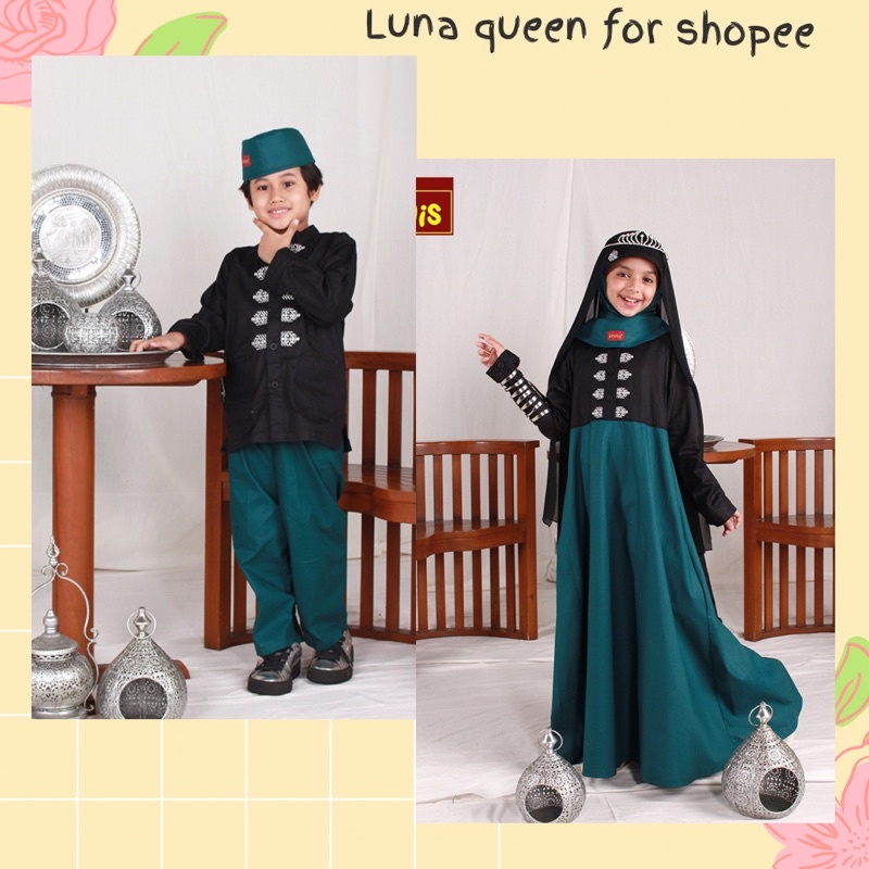 Dannis || Sarimbit Dannis || Abaya anak || Gamis anak Dannis || Takwa anak || Koko anak Dannis
