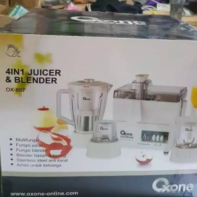 Oxone Blender &amp; Chopper 1Liter  4 in 1 OX867 290Watt