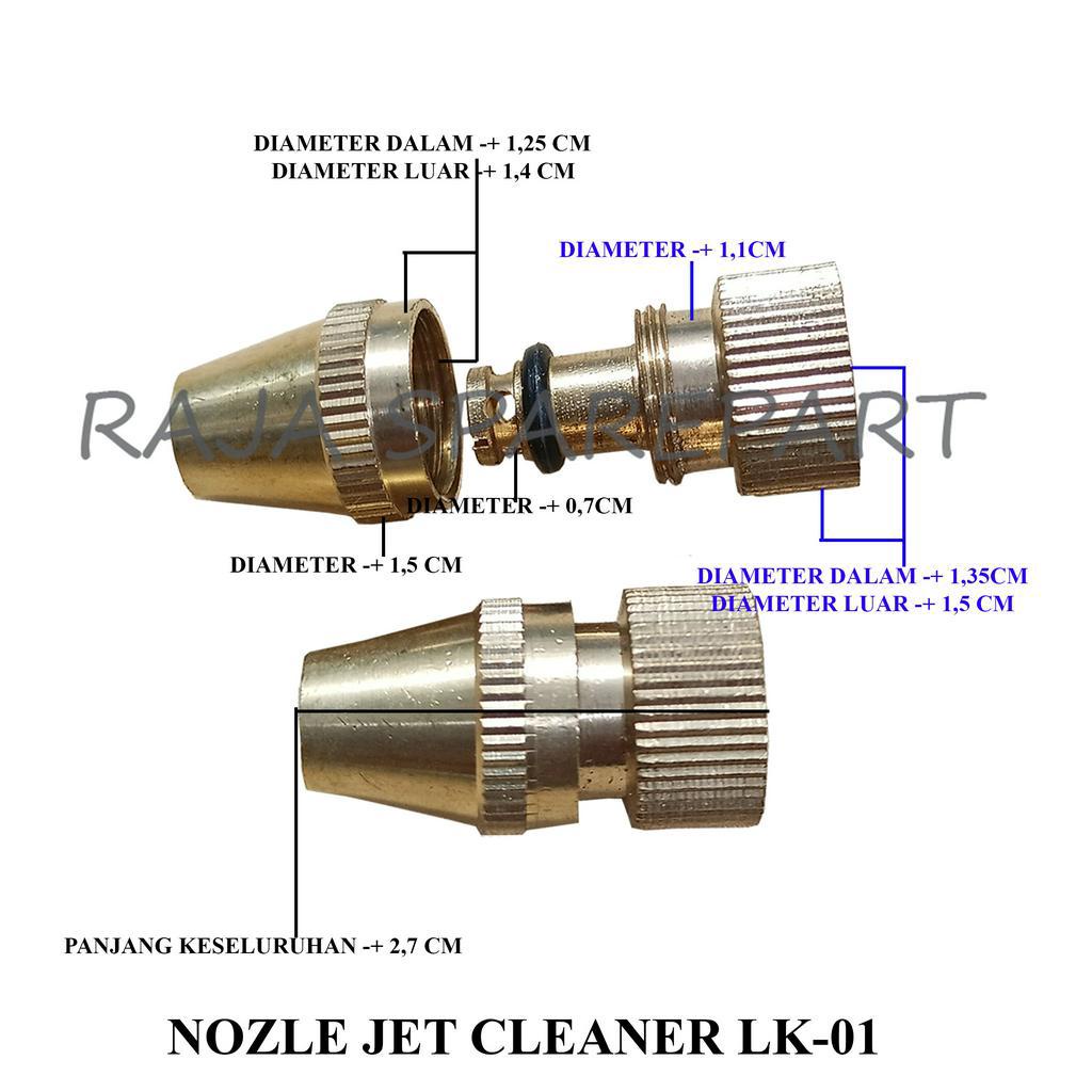 NOZLE JET CLEANER LURUS PENDEK LK-01