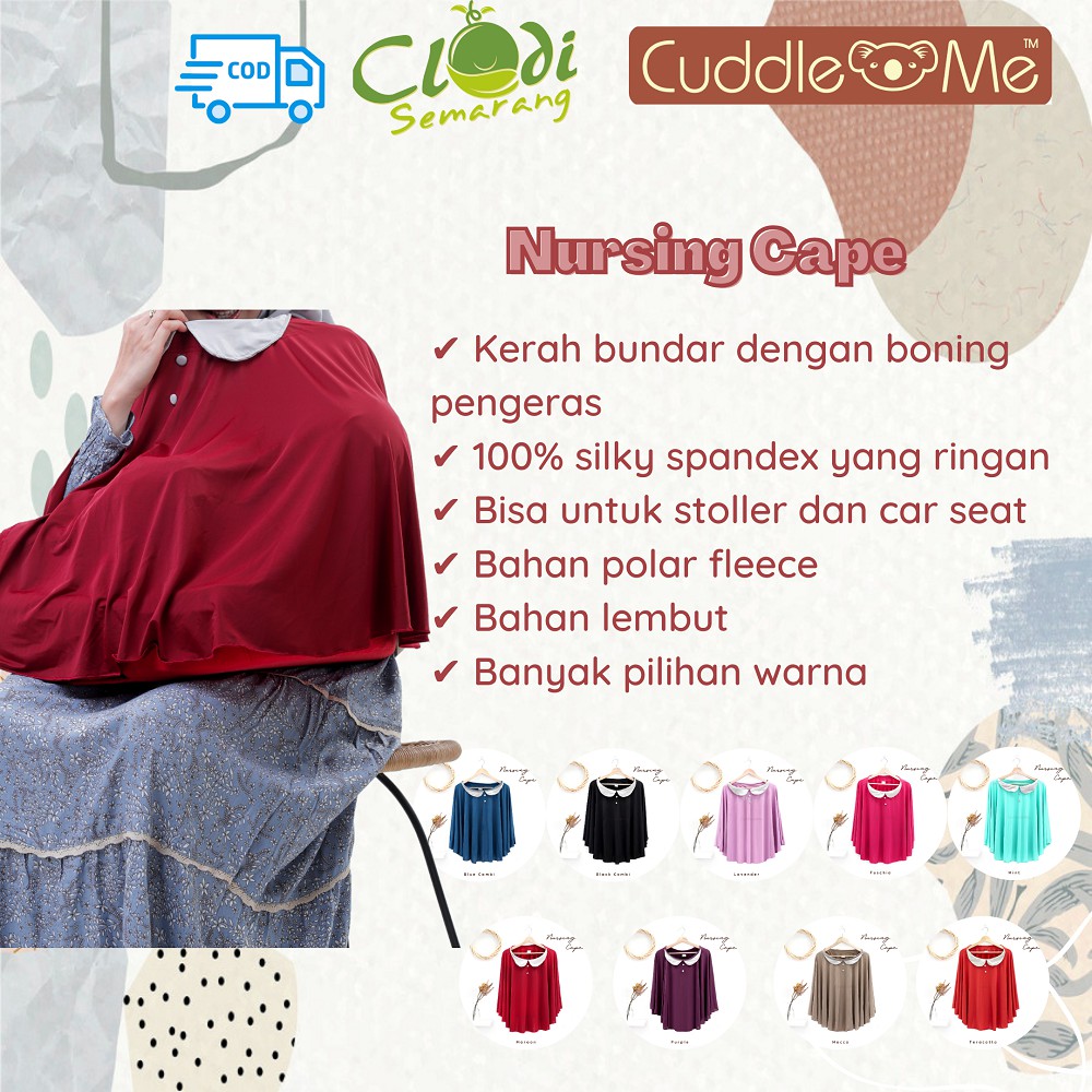 Cuddle Me Nursing Cape Apron Menyusui Bayi Newborn Nyaman SNI Ergonomis