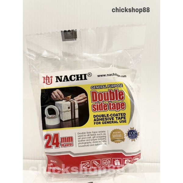 

Double Side Tape / Isolasi 2 Sisi Nachi 24mm x 10yard