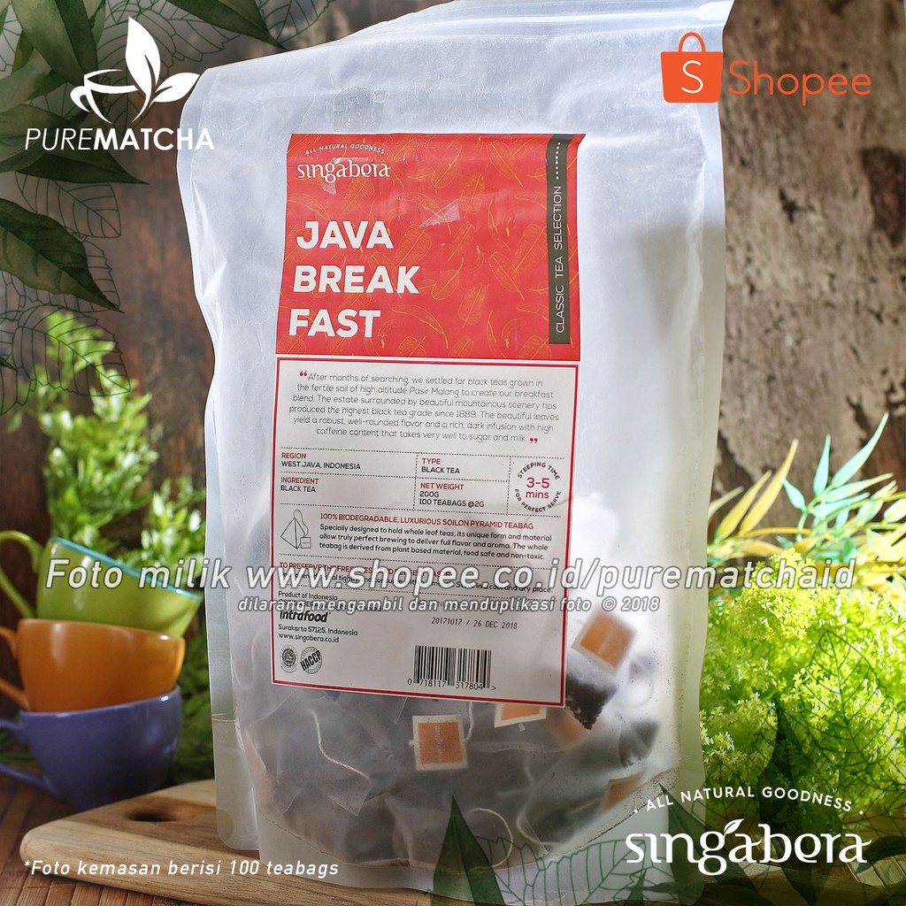 

Singabera Teh Premium Indonesia - Singabera Java Breakfast Tea 100tb Indonesian Tea