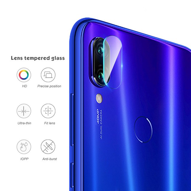 PAKET Tempered Glass Pelindung Layar + Antigores Tempered Glass Camera Xiaomi Redmi Note 7