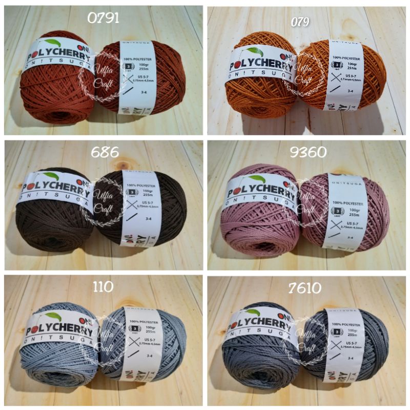 Katalog 2 Benang Rajut Polycherry Onitsuga