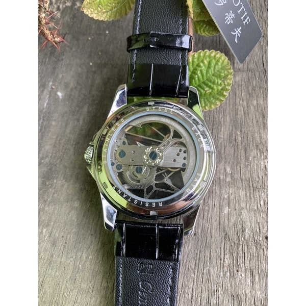 Jam Tangan Mekanik Otomatis Transparan Luxury Elegan Mewah Bertabur Berlian Carotif Excalibur