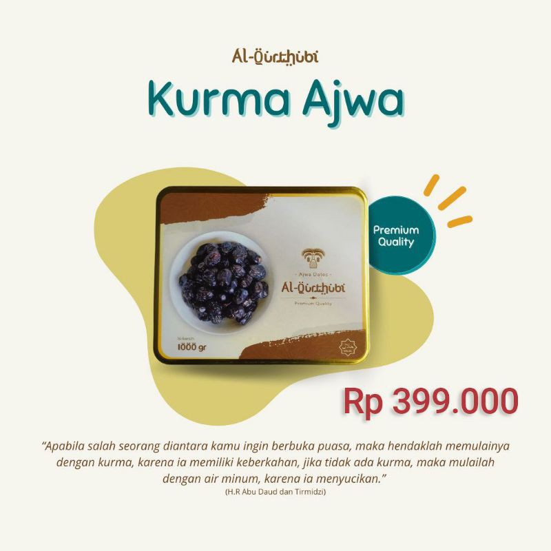 

KURMA AJWA PREMIUM 1000GRAM BY AL-QUTHUBI