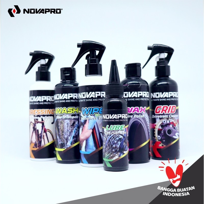 Paketan produk pembersih dan perawatan sepeda NOVAPRO BIKE CARE