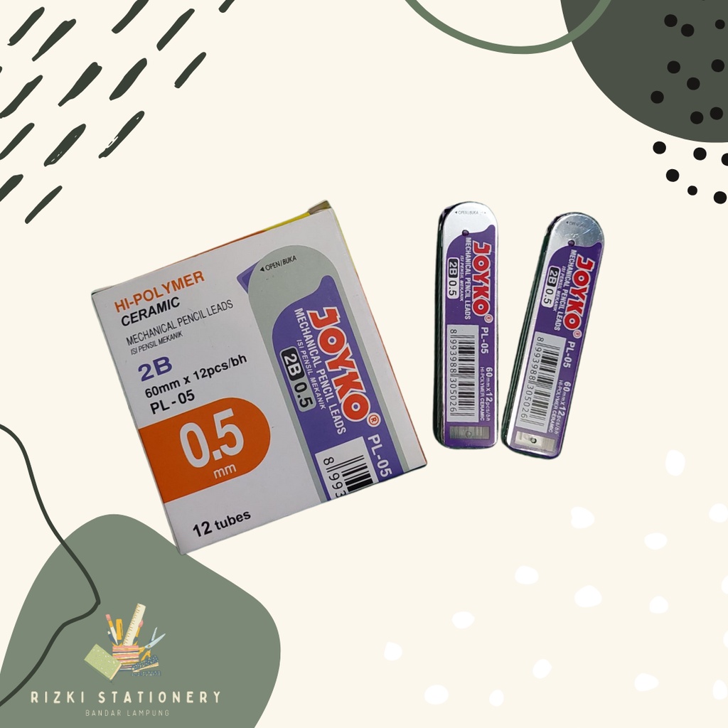 

Isi Pensil Mekanik Joyko 0,5 / 0,7 2B
