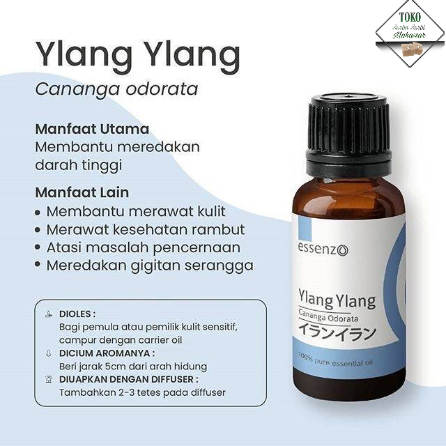 TSSM Essenzo Essential Oil Ylang Ylang - Membantu Mengatasi Darah Tinggi murah makassar