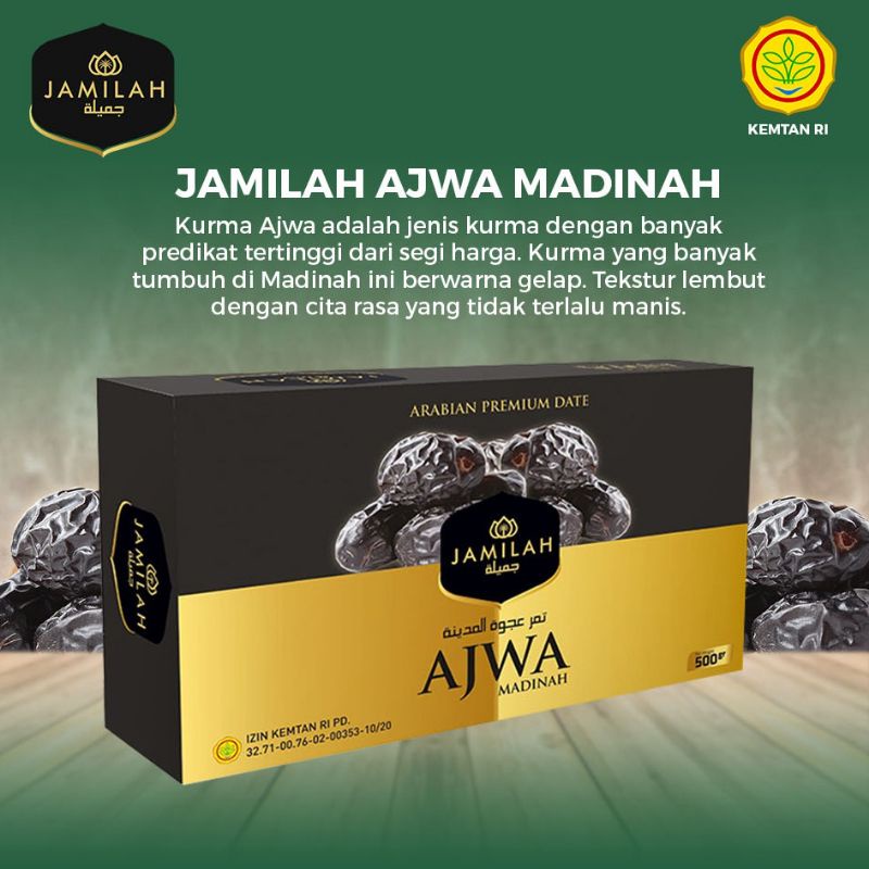 

Kurma Ajwa Jamilla 500gram