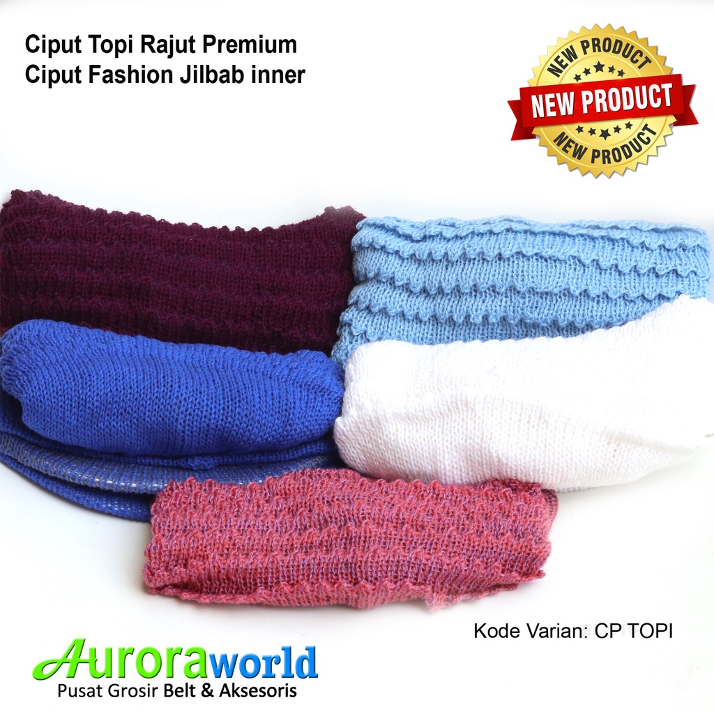 Auroraworld Ciput Topi Rajut Premium Ciput Topi Classic dalaman jilbab inner bandana bahan Tebal