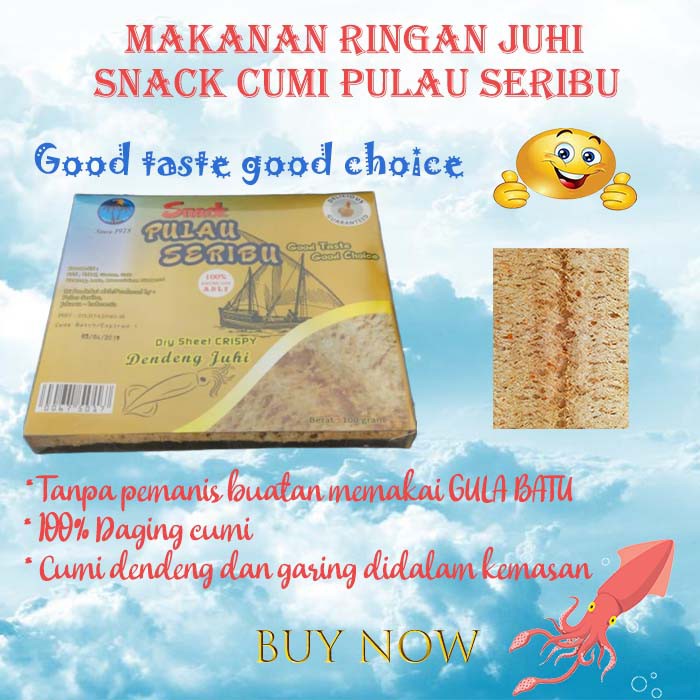 Makanan ringan Juhi Snack Pulau Seribu cumi kering