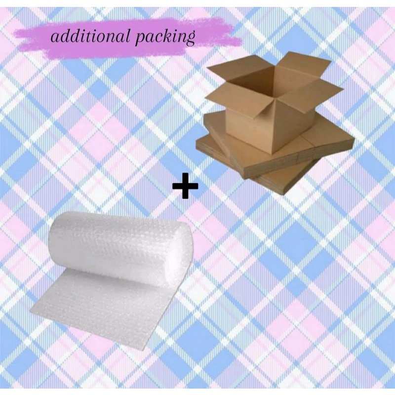 

Packing tambahan Kardus + Bubble Wrap